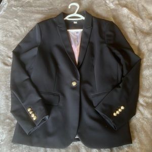 Tommy Hilfiger Black Suit Jacket Size 16